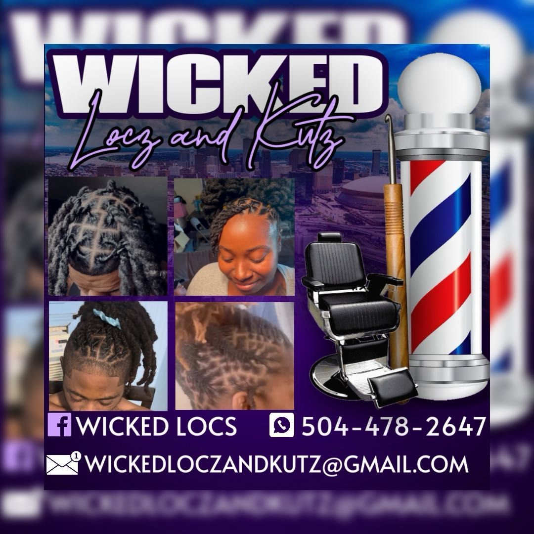 Wicked Locs and kutz, 7807 Airline Hwy, Metairie, 70003