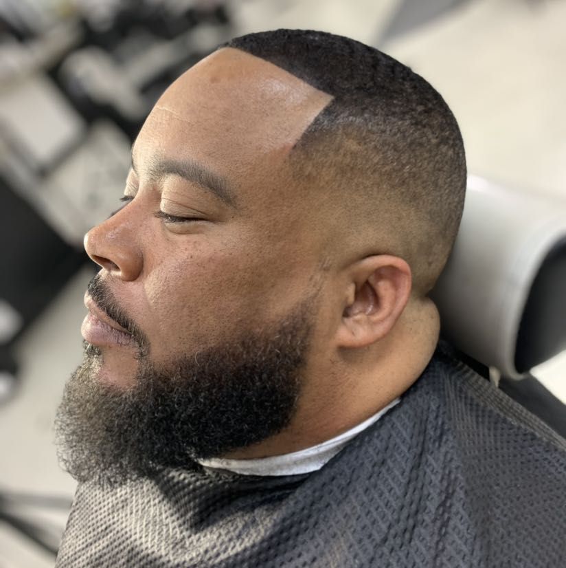 Men’s cut with full beard trim portfolio