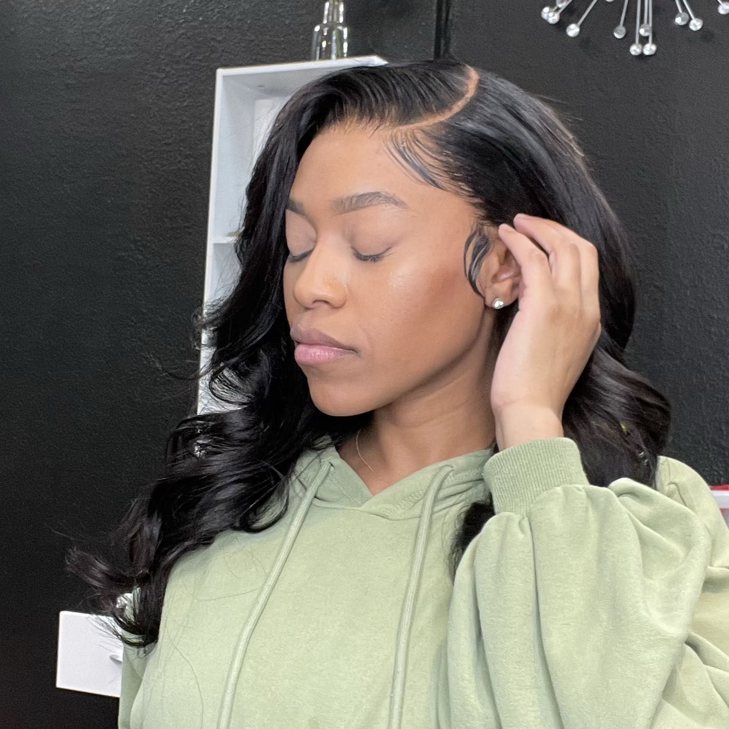 Frontal Weave Sew-In,With Natural Hair Shampoo portfolio