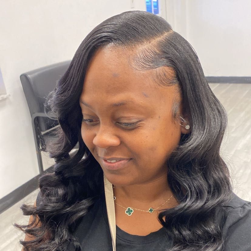 Traditional sew in with minimal  leave out portfolio