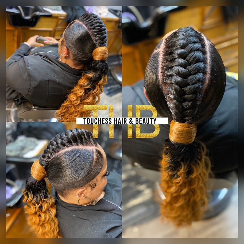 Goddess braid ponytail portfolio