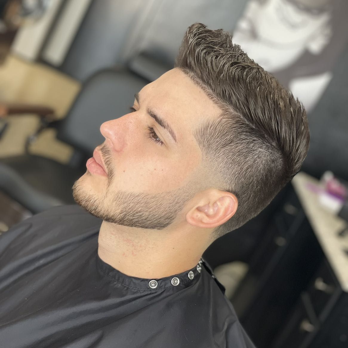 Men’s haircut and beard groom. portfolio