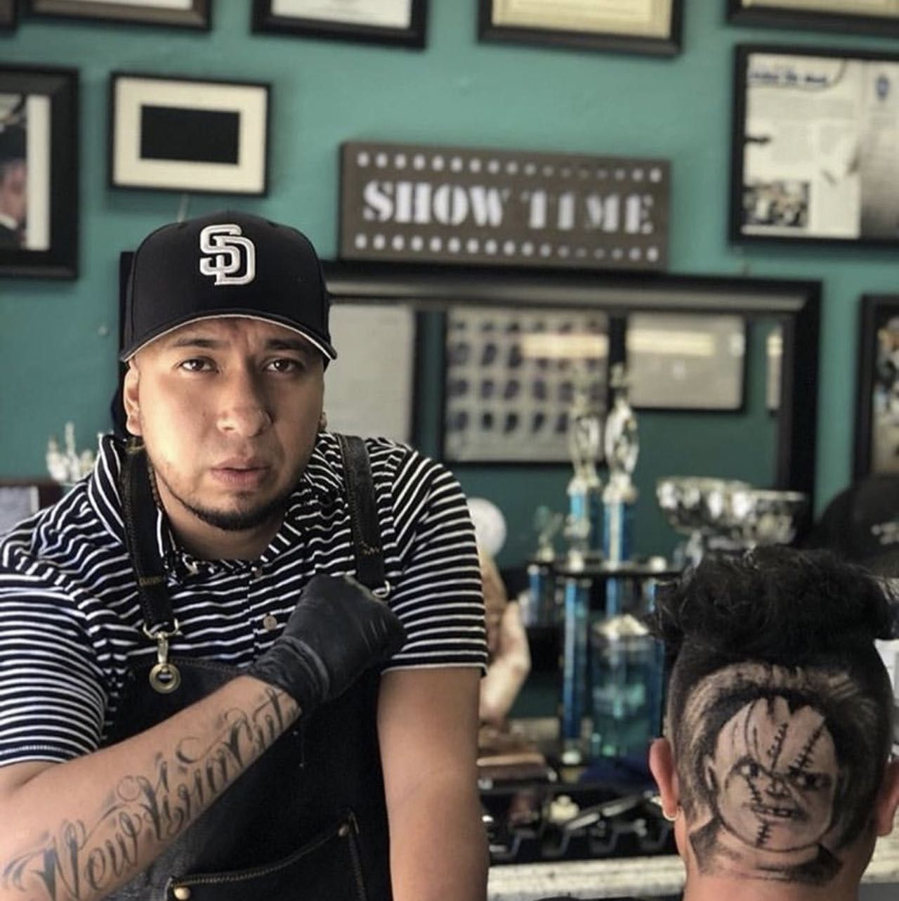 San Diego Tattoo Artist  Terry Ribera with Koi Tattoo