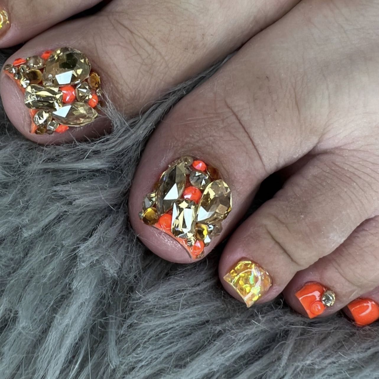 Acrylic toe nails  Pedicure portfolio