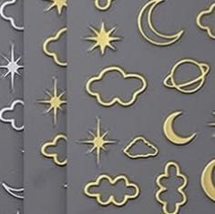 Sun/Moon/Star Stickers 2/$6 portfolio