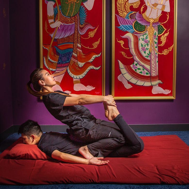 Classic Thai Stretching Massage on the floor portfolio