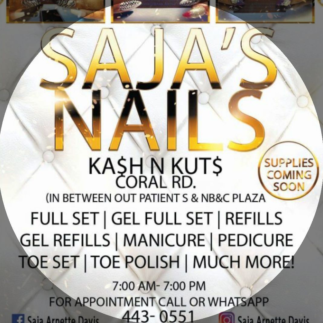 Nails By Saja, KASH-N-KUTZ Coral Road, 2b, Freeport, 11520