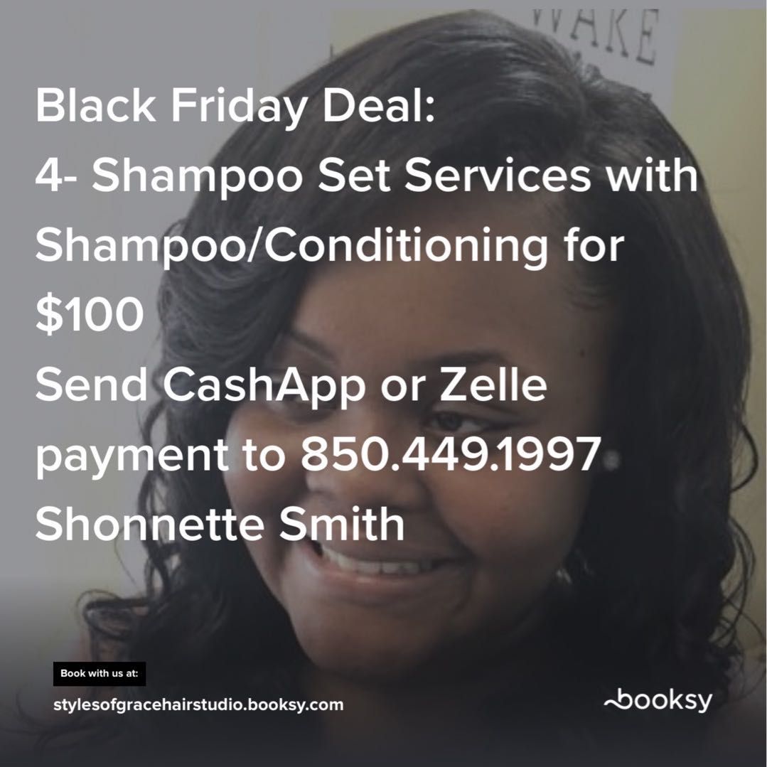 Black Friday Deal Shampoo Set ( to book appt) portfolio