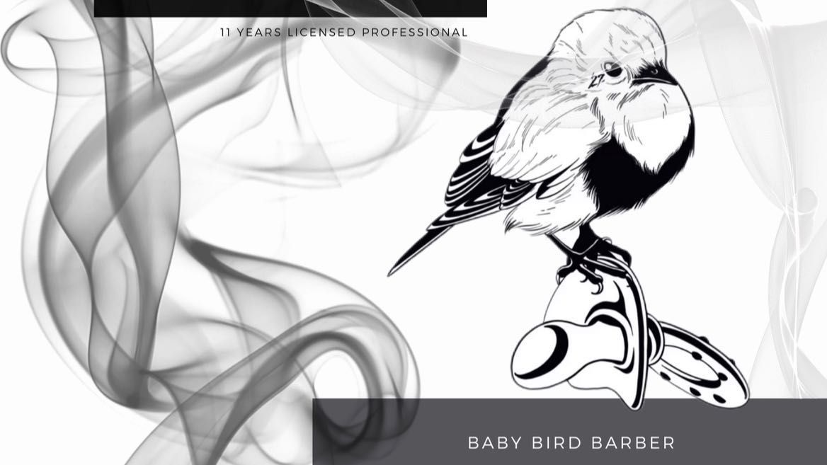 baby bird cartoon black and white