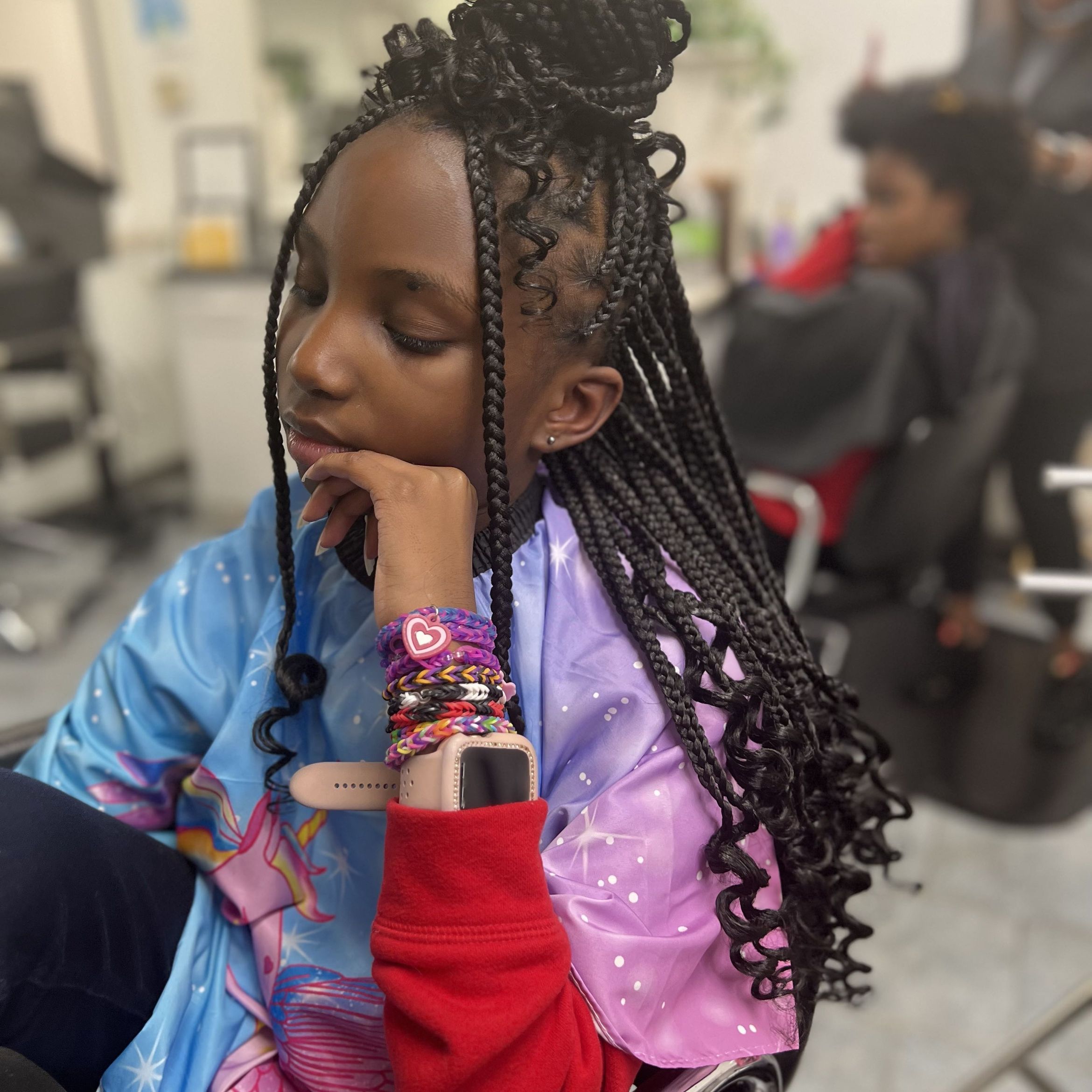 Kid Knotless braids ages 5-12 portfolio