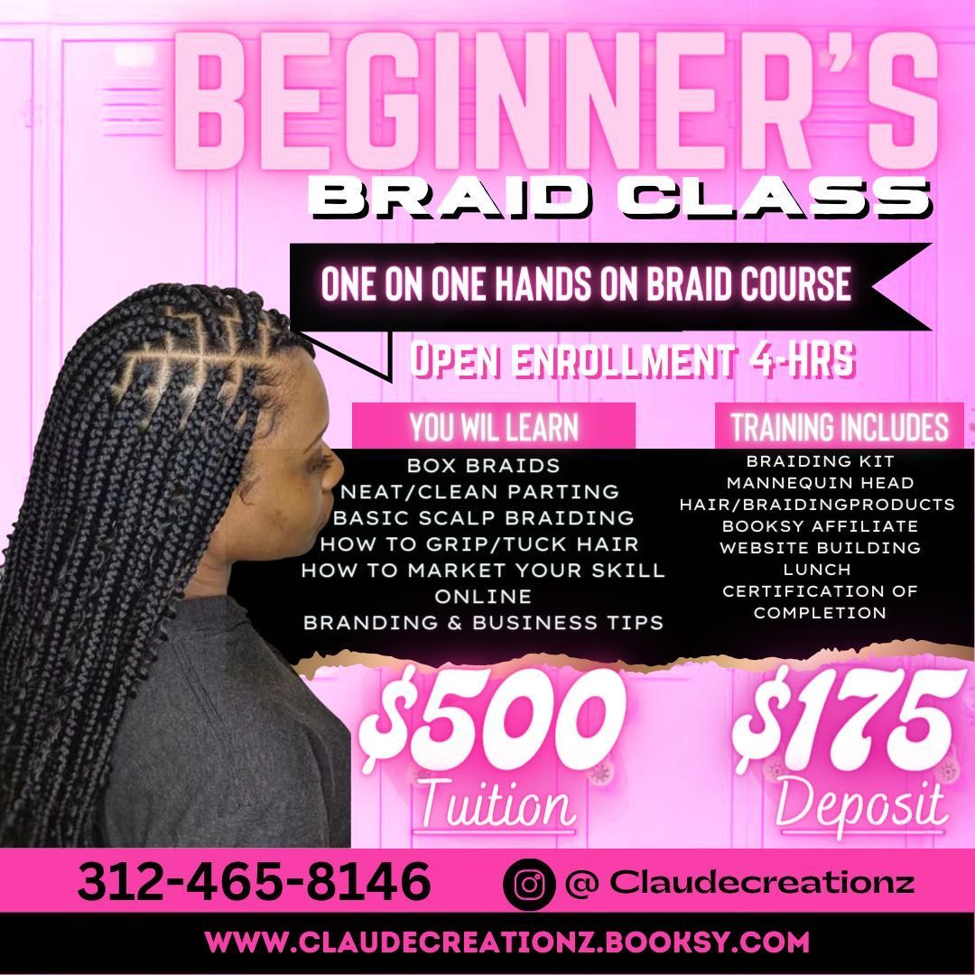 Beginner’s Braid Class portfolio