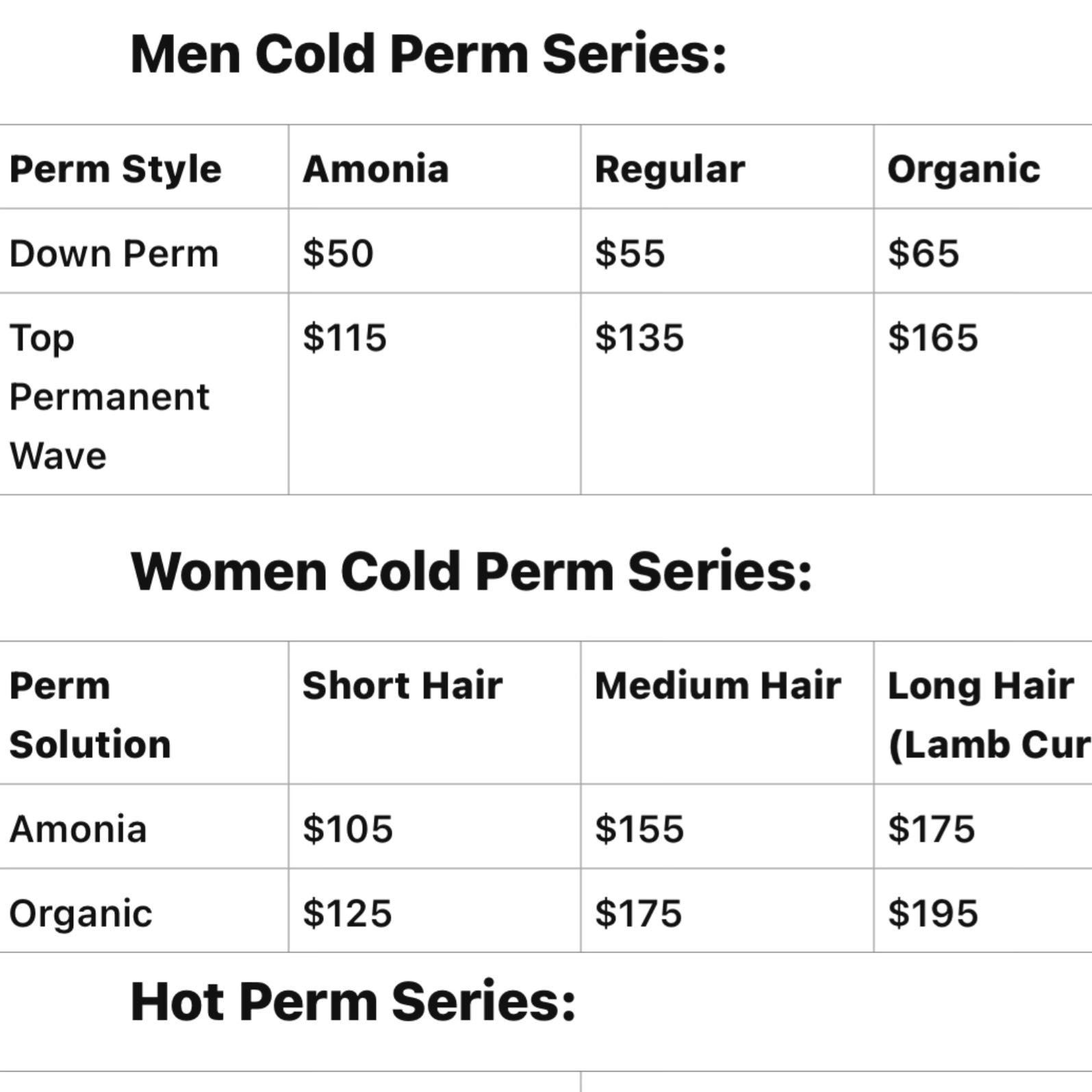 Men permanent wave (Lastibg 3-6month) portfolio
