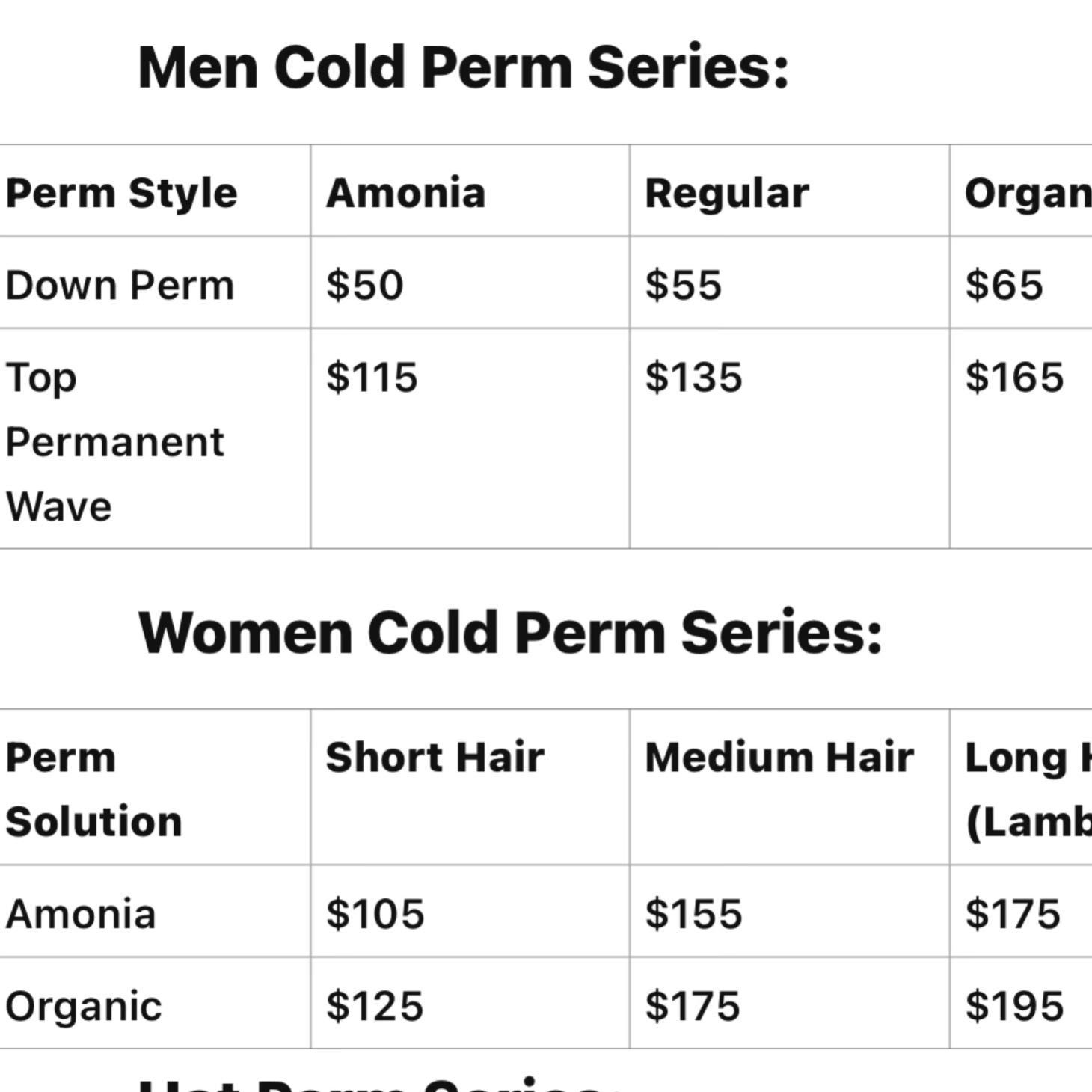 cold perm Traditional cold perm for c curl portfolio