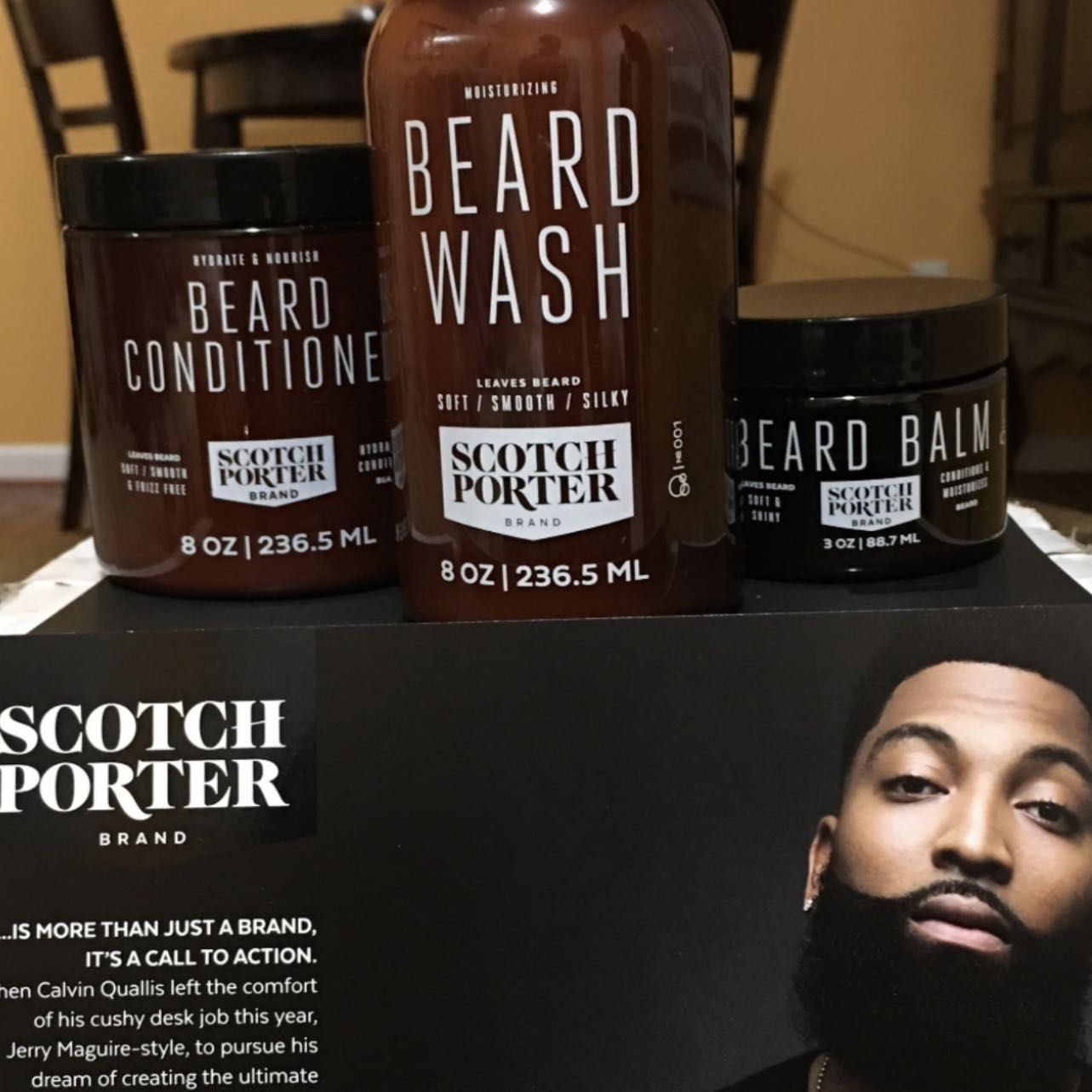 Scotch Porter beard shampoo,conditioner service portfolio