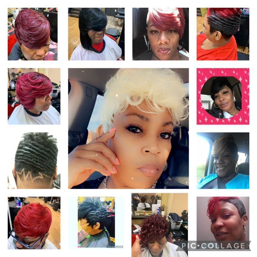 Cut/style on relaxed hair portfolio