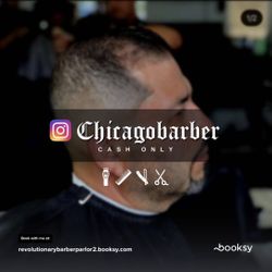 Santiago @Revolutionary Barber Parlor, 4707 N Milwaukee Ave, Chicago, 60630