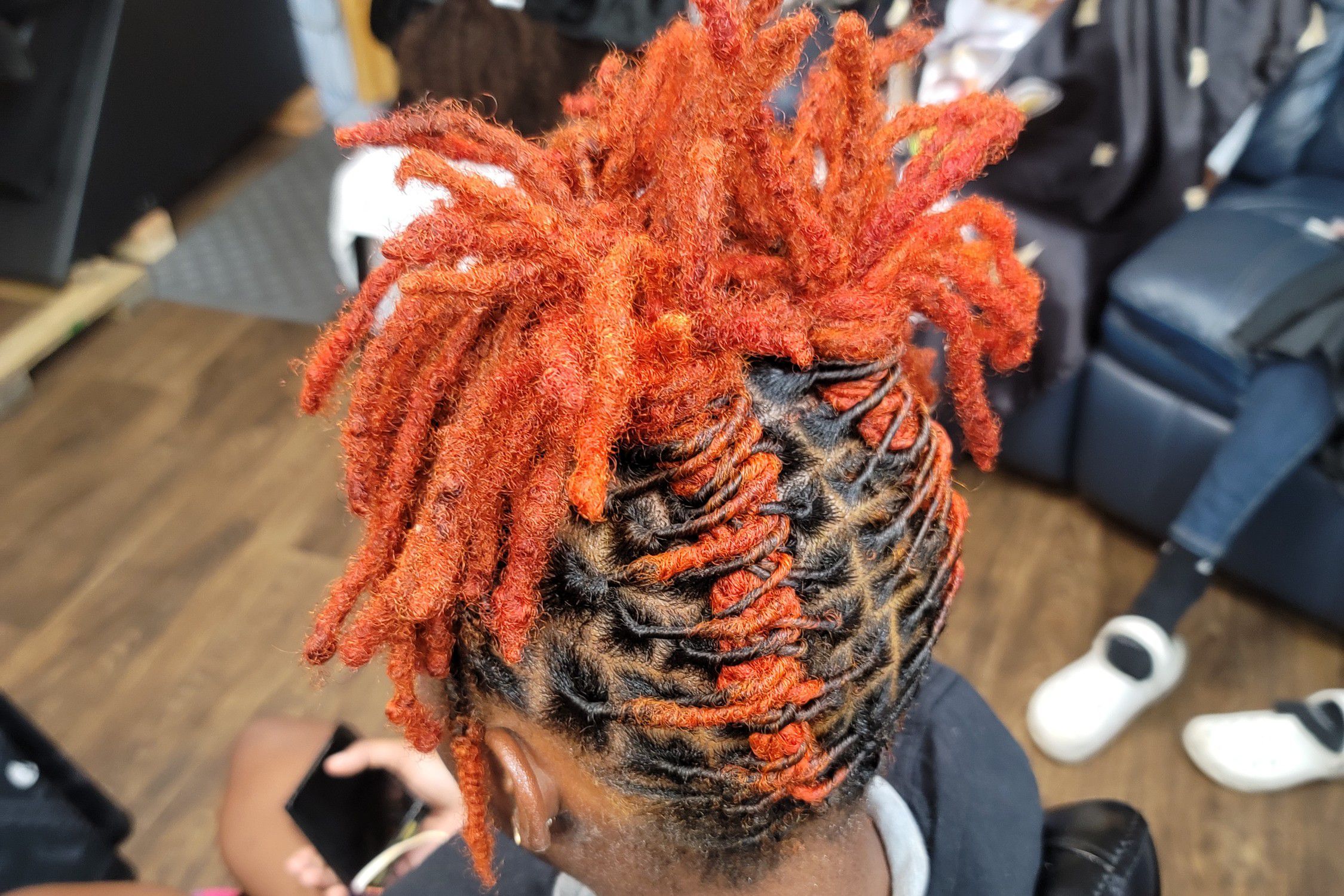 burnt orange box braids