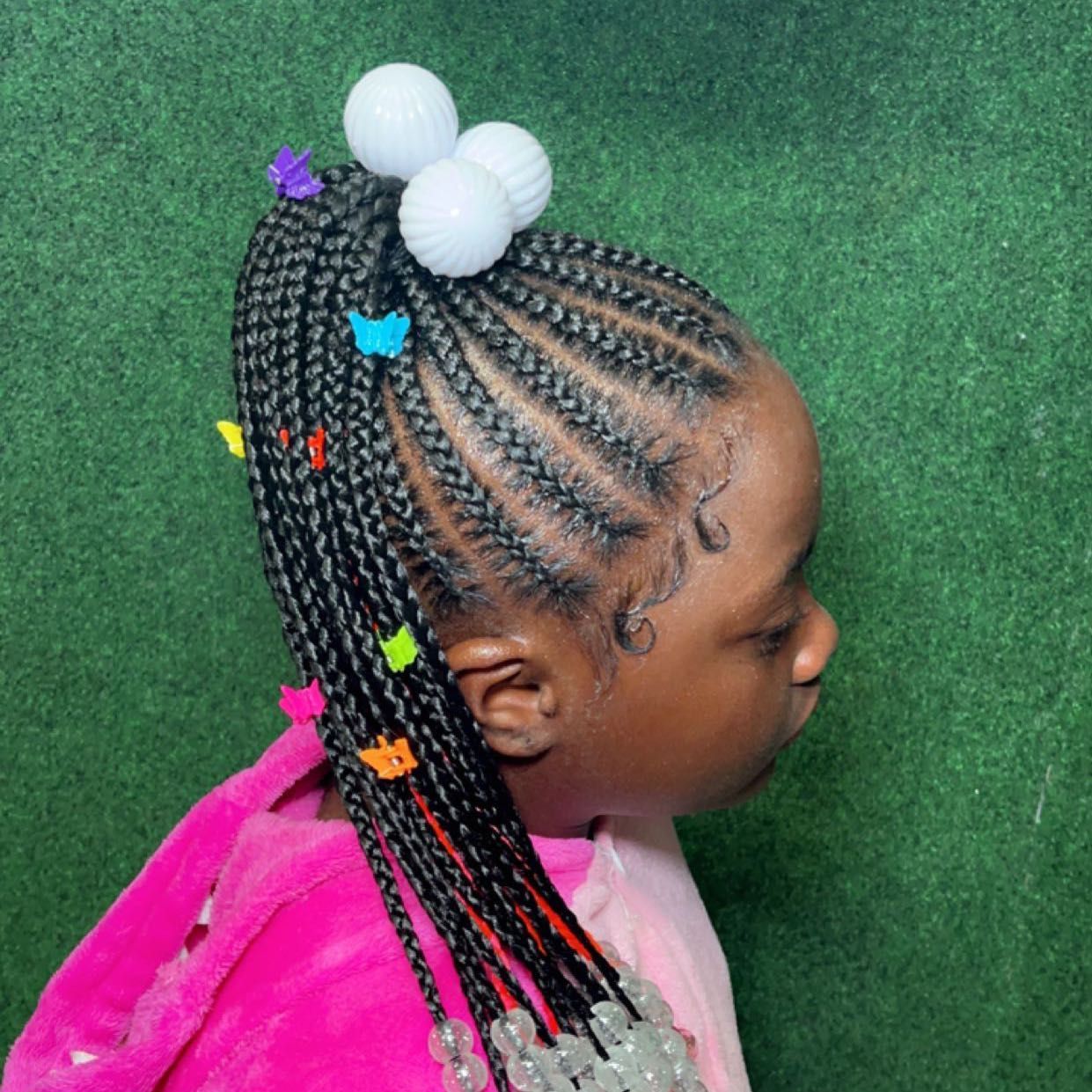 Kids medium ponytail with hair added portfolio