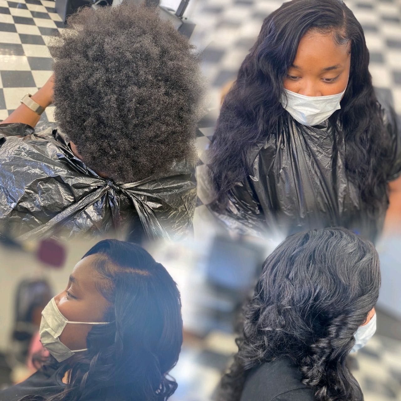 Traditional Sew in install w/ LEAVE OUT portfolio