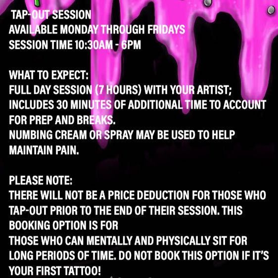 Tap-Out (All Day) Session *T&C apply portfolio