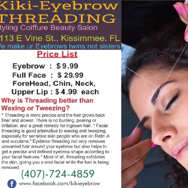 Kiki Eyebrow Threading, 1113 E Vine St, Kissimmee, 34744