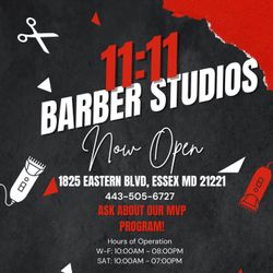 11:11 Barber Studio, 1825 Eastern Blvd, Essex, 21221