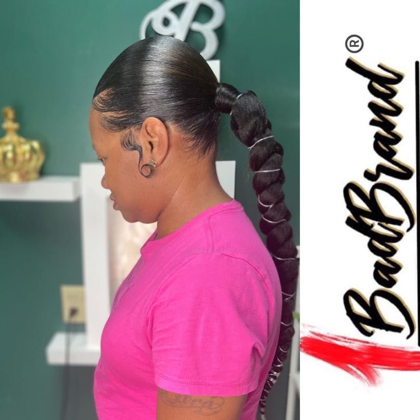 Natural braided ponytail portfolio