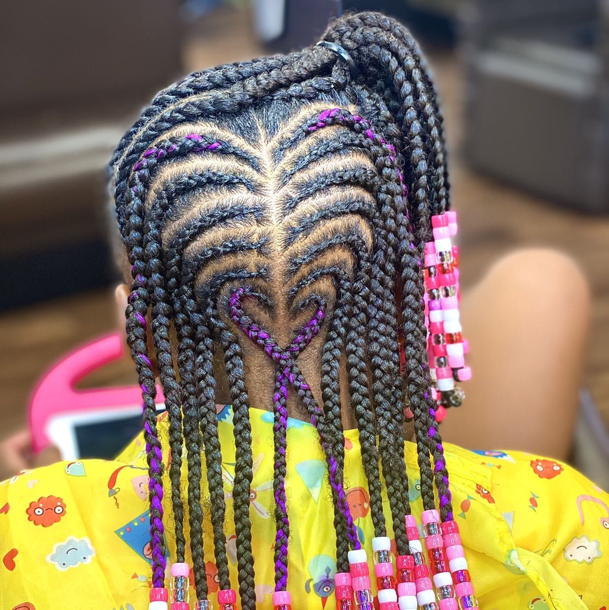 Little girls scalp braids w/t add in portfolio