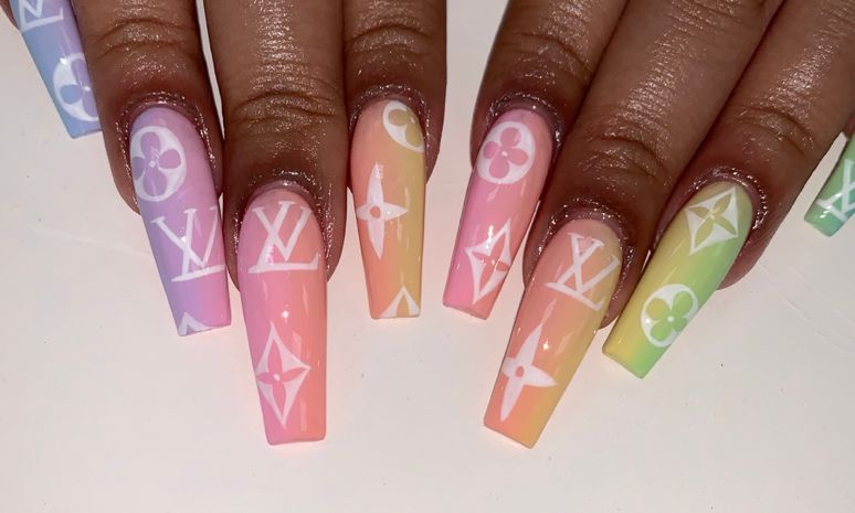 Louis Vuitton nails  Louis vuitton nails, Nails, Jasmine nails