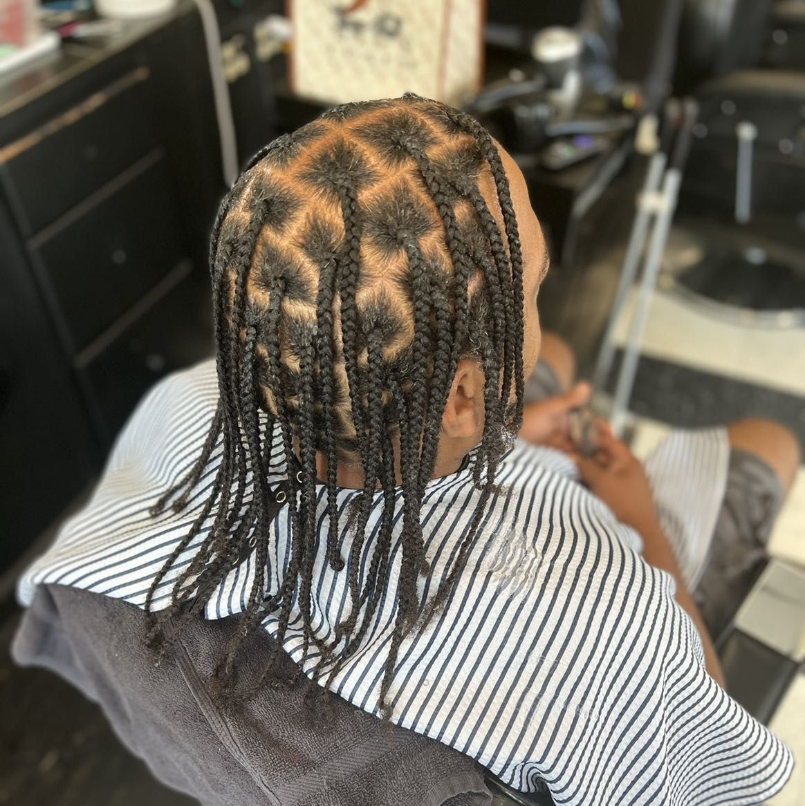 Basic MEN box braids/2 strand twist natural hair portfolio
