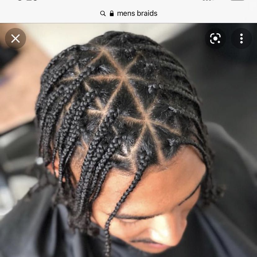 1/2 head individual braids (sides and back shaved) portfolio
