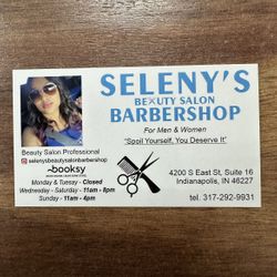 SELENY’S BEAUTY SALON BARBERSHOP, 4200 South East St, Suite 16, Indianapolis, 46227