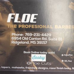 Floe The Barber, 1625 east county line rd, Suite 160, Jackson, 39211