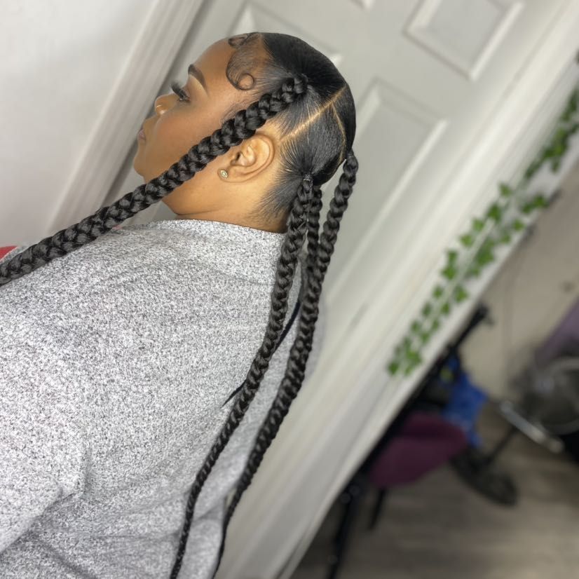 Jayda Wayda braids ❤️‍🔥❤️‍🔥❤️‍🔥 (5 knotless) portfolio
