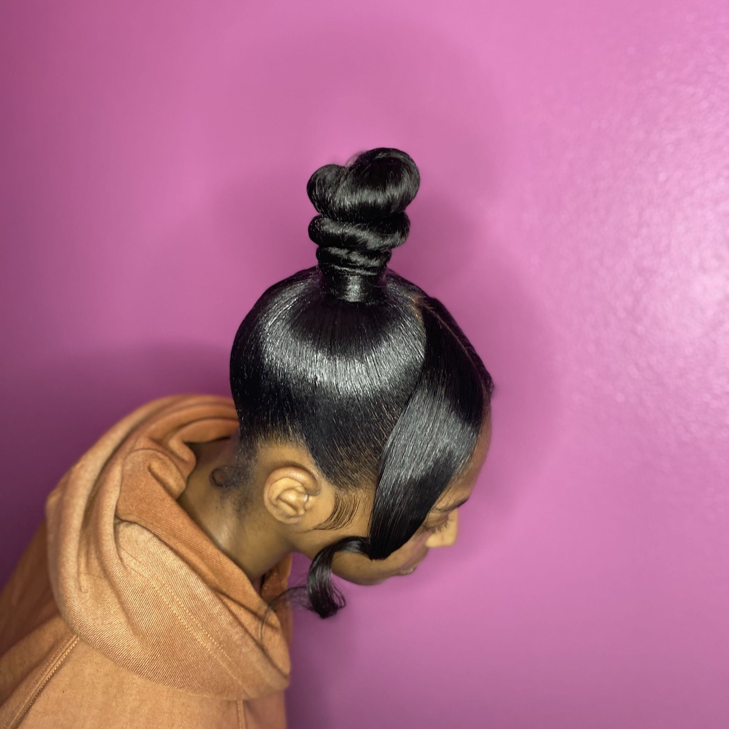 Side Swoop ponytail or ponytail with bangs portfolio