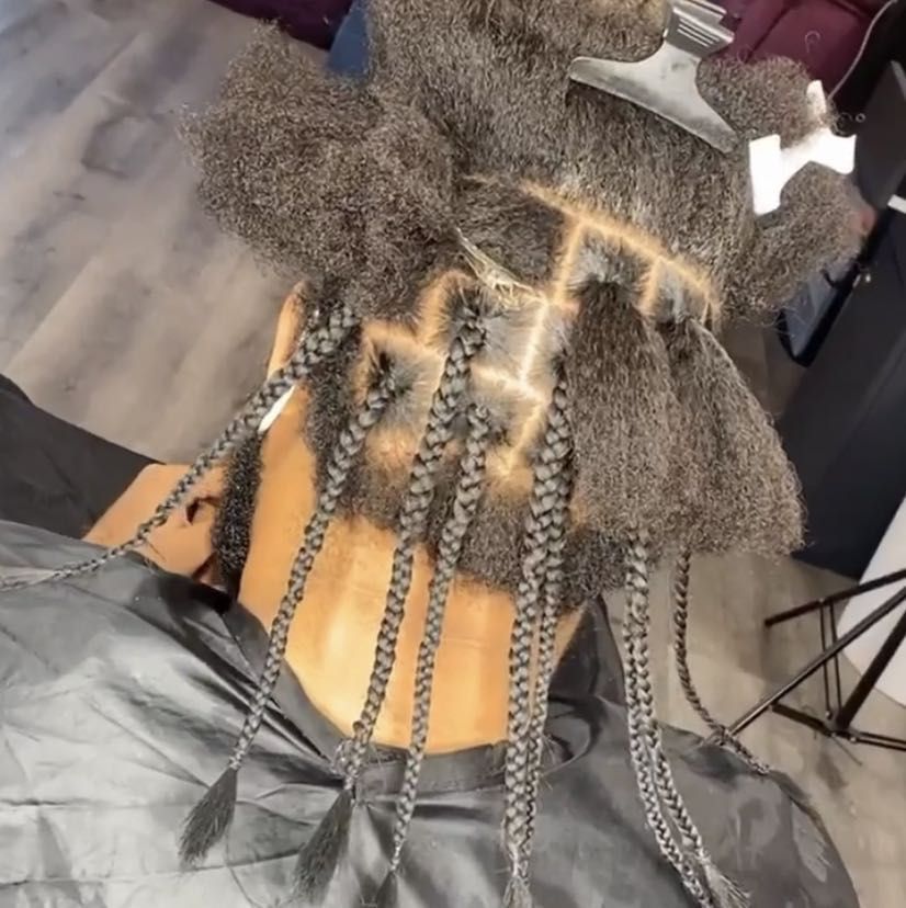 Mens box braids w added hair portfolio