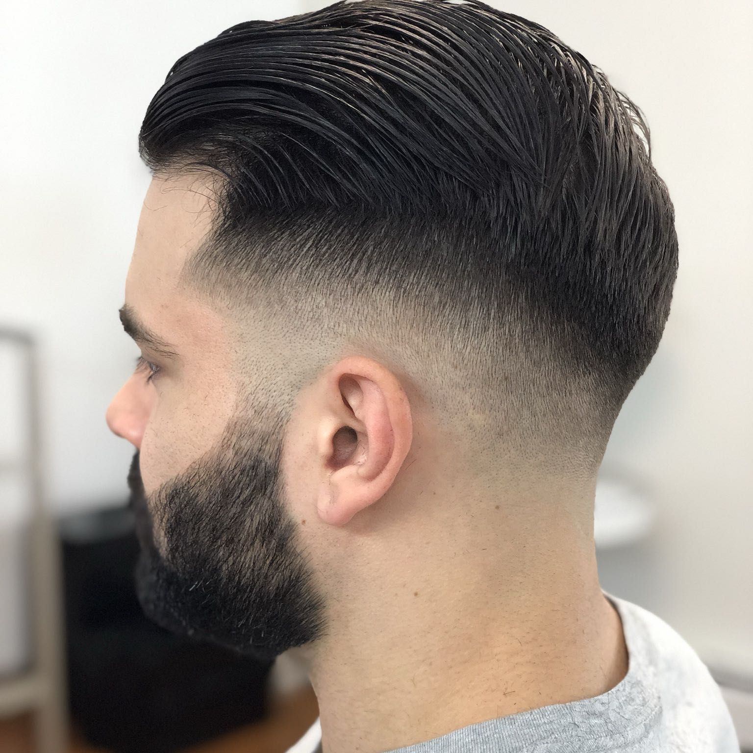 Skin-fade with cut, beard shave/trim portfolio