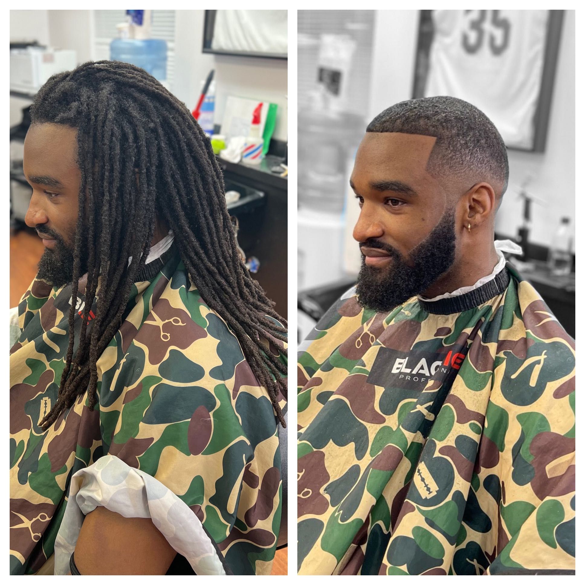 Haircut & beard/with enhanced edge up portfolio