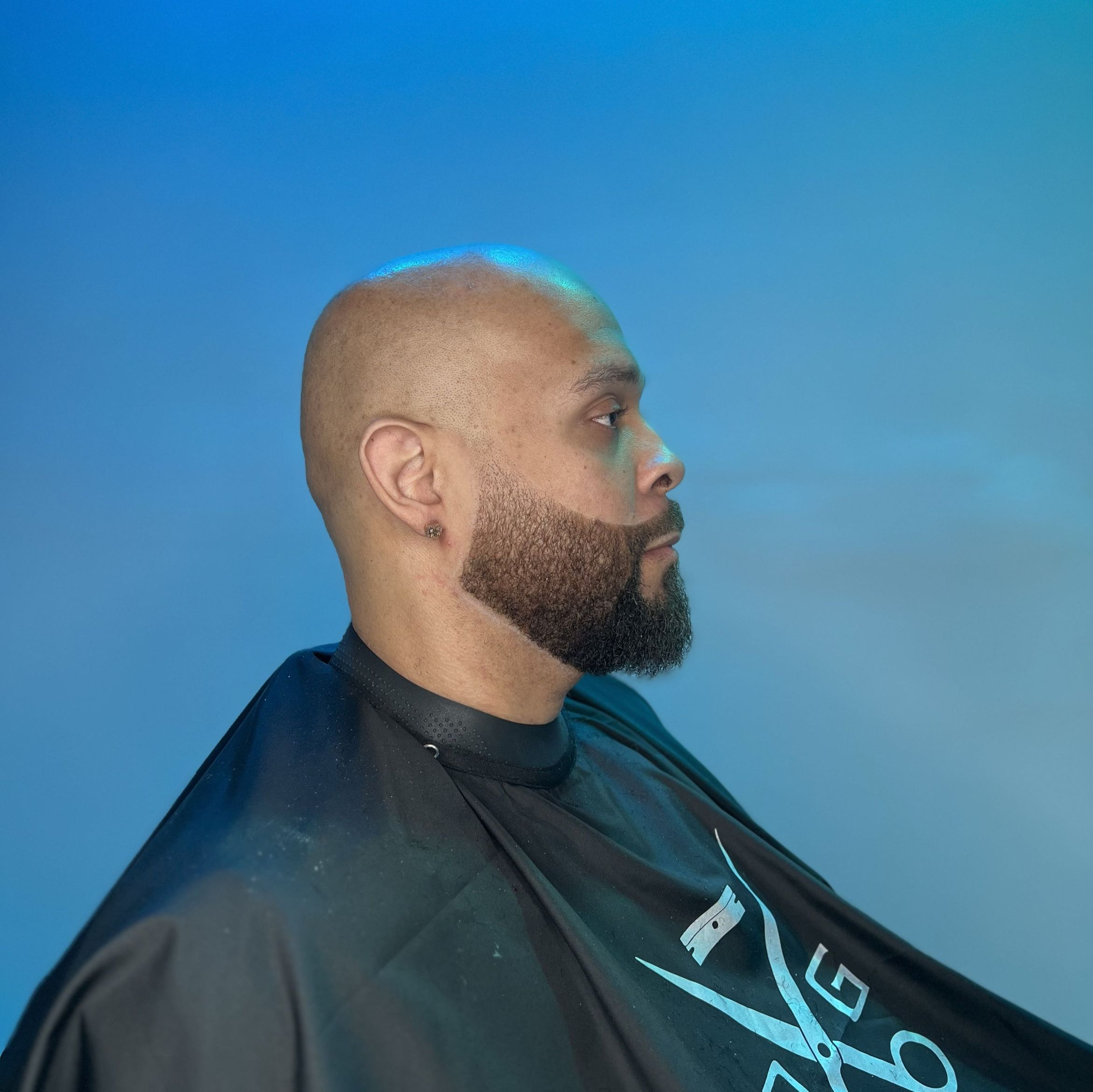 Head shave with beard trim portfolio