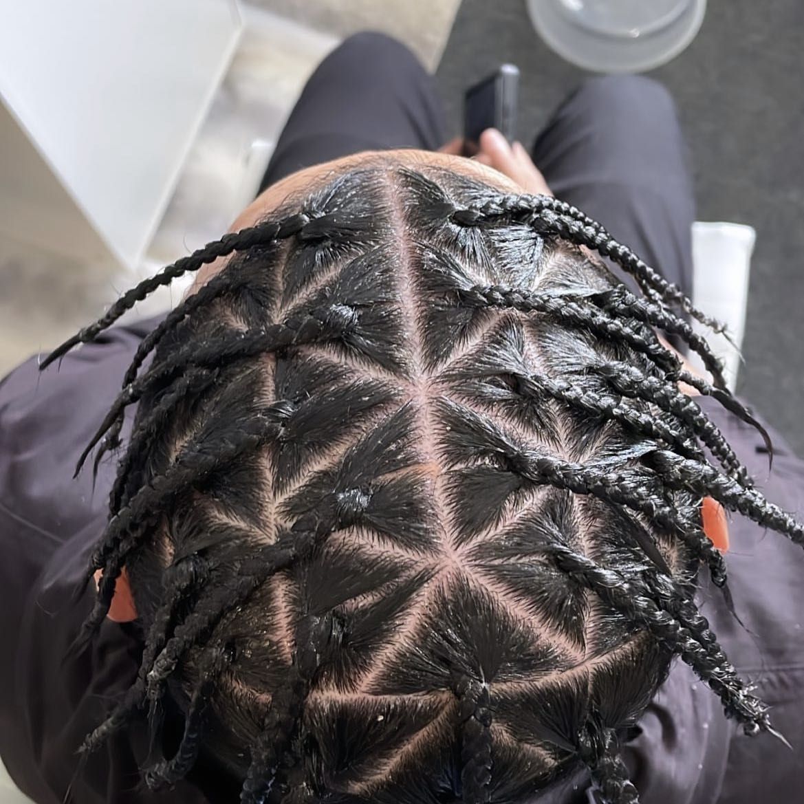 Men box braids *no braiding hair portfolio