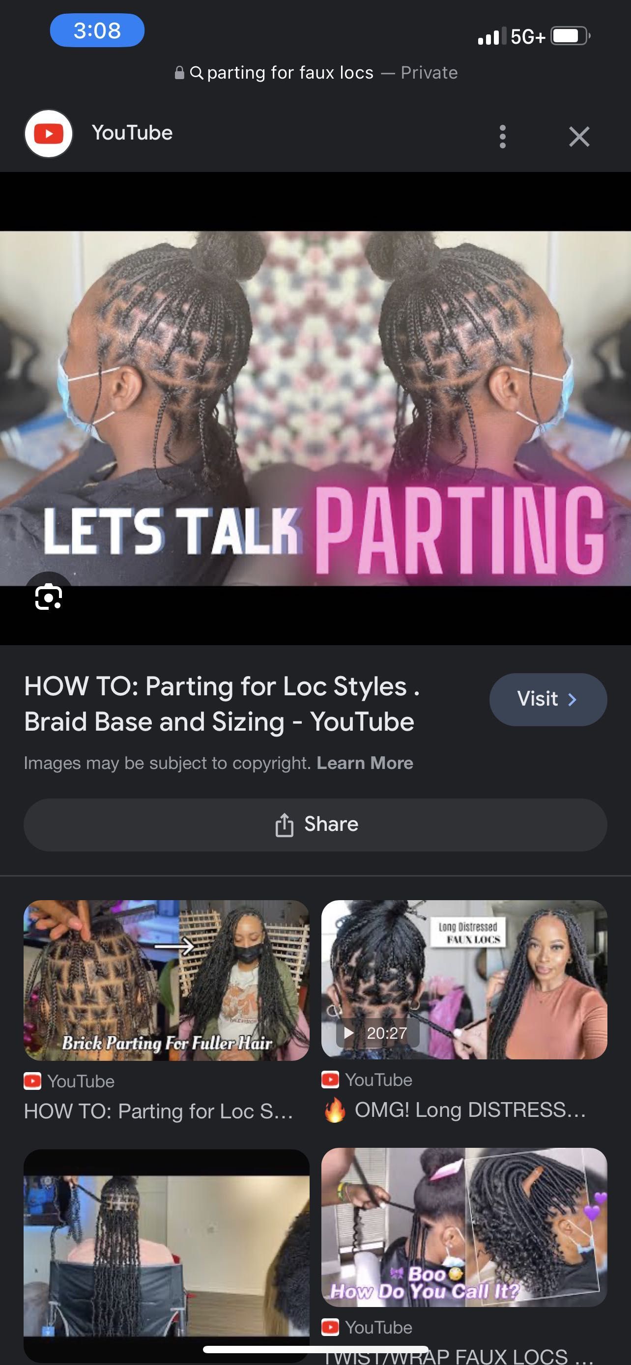 Pre-parting for your protective styles portfolio