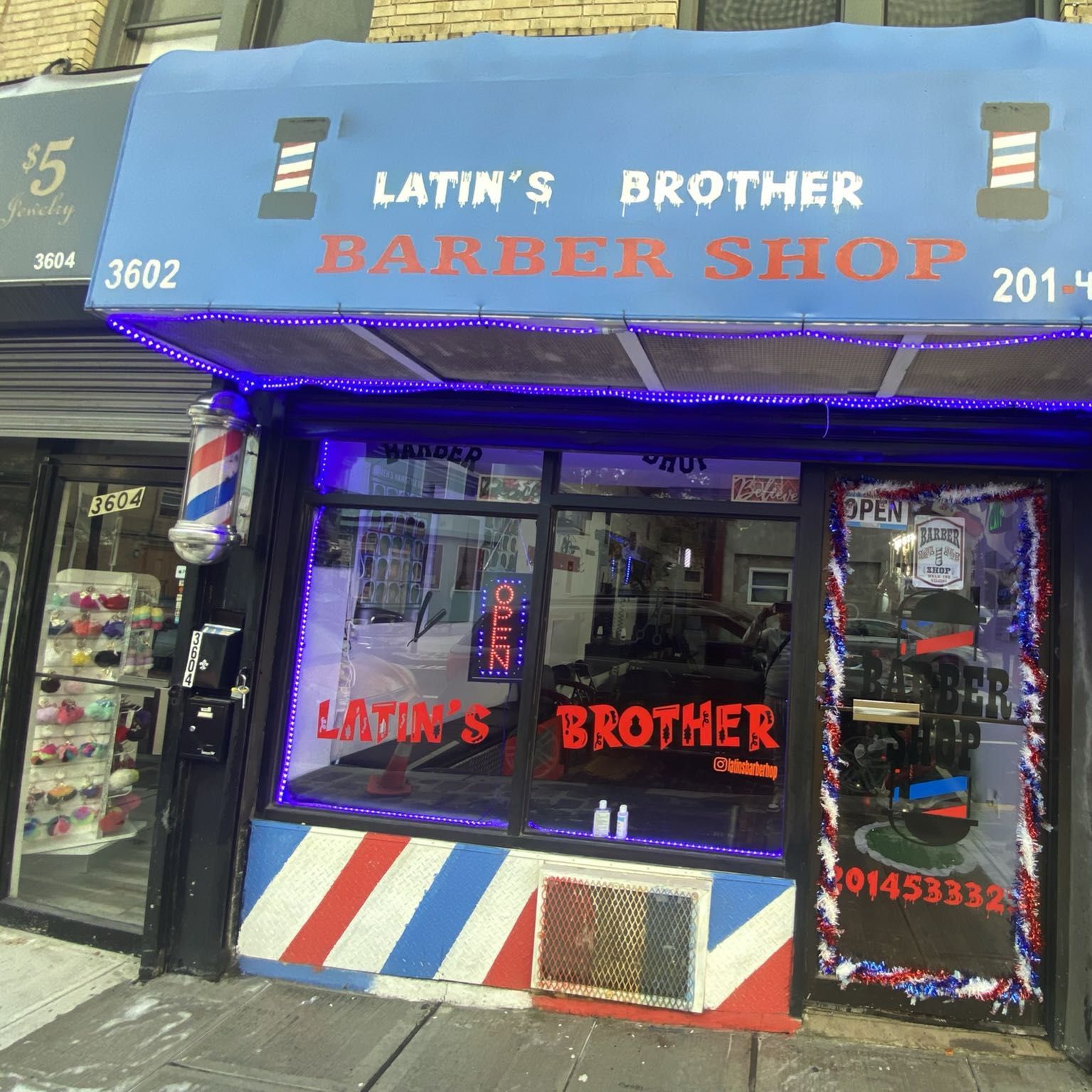 Latin’s Brother Barbershop, 3602 palisade ave, Union City, 07087