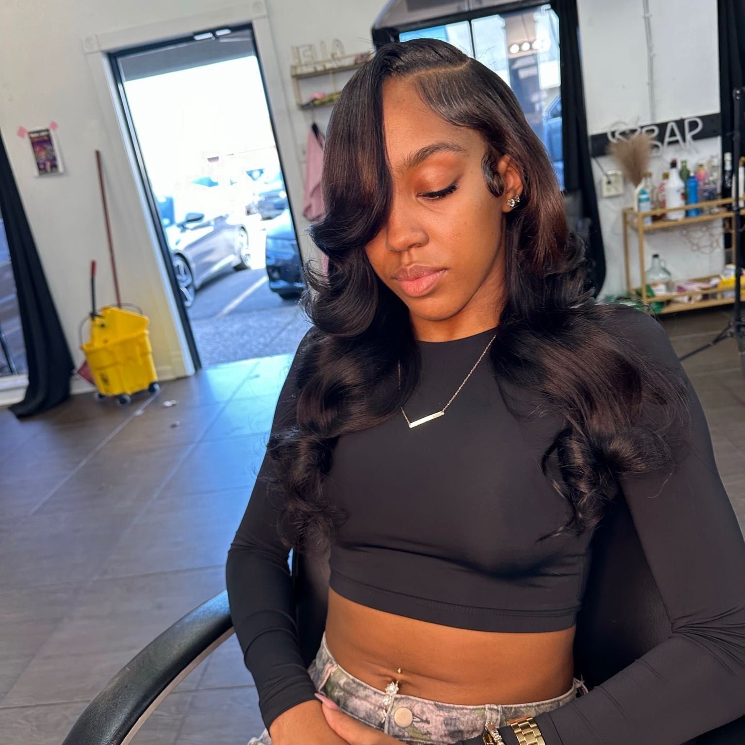 Traditional Sew-in w/ Leave out portfolio