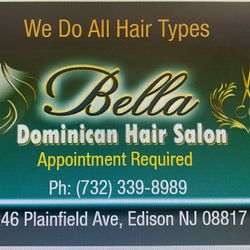 Bella Dominican Hair Salon, Plainfield Ave, 246, Edison, 08817