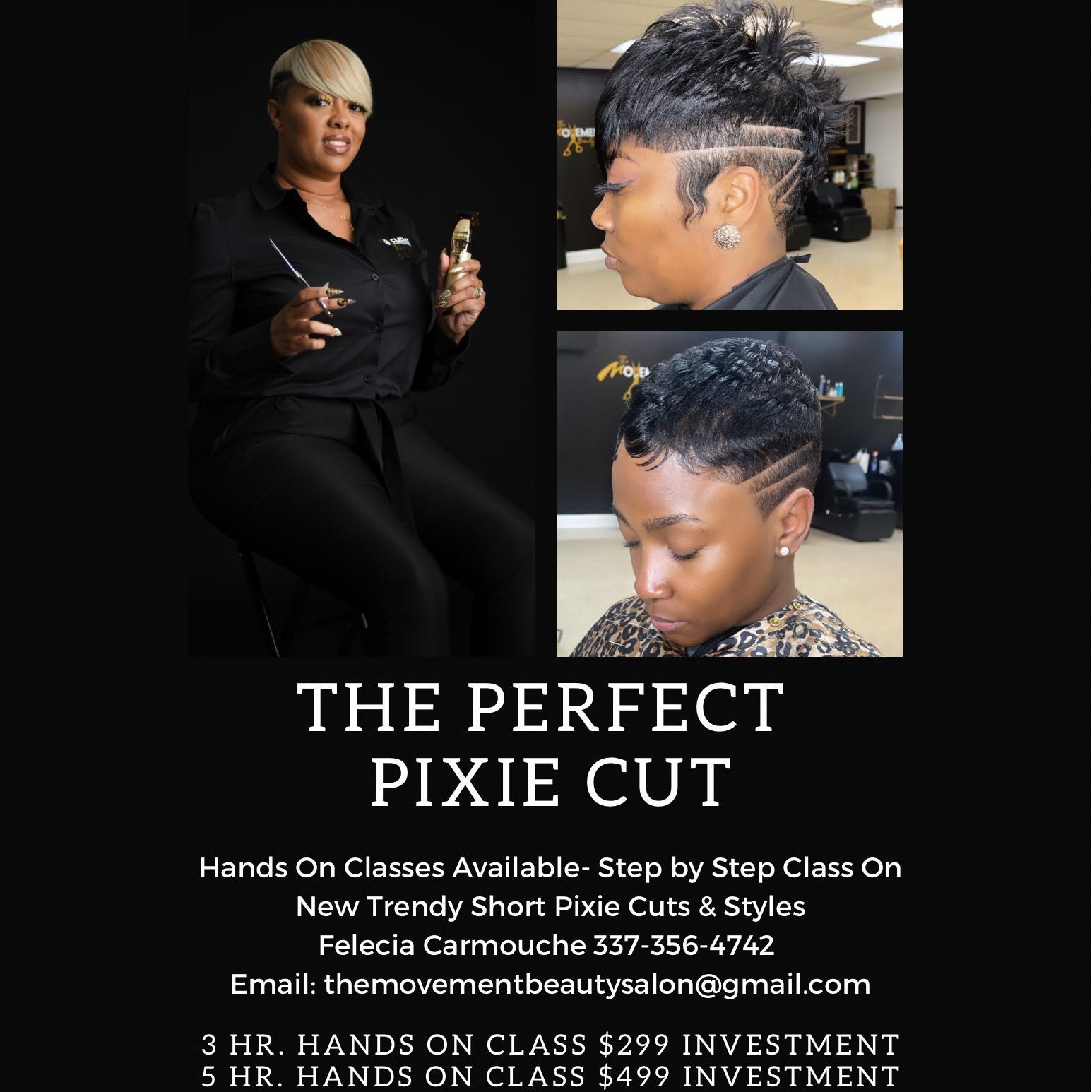 The Perfect Pixie Cut 5 Hour Hands On Class portfolio