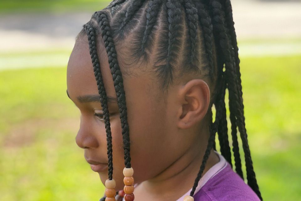 Kids feed in ponytail portfolio