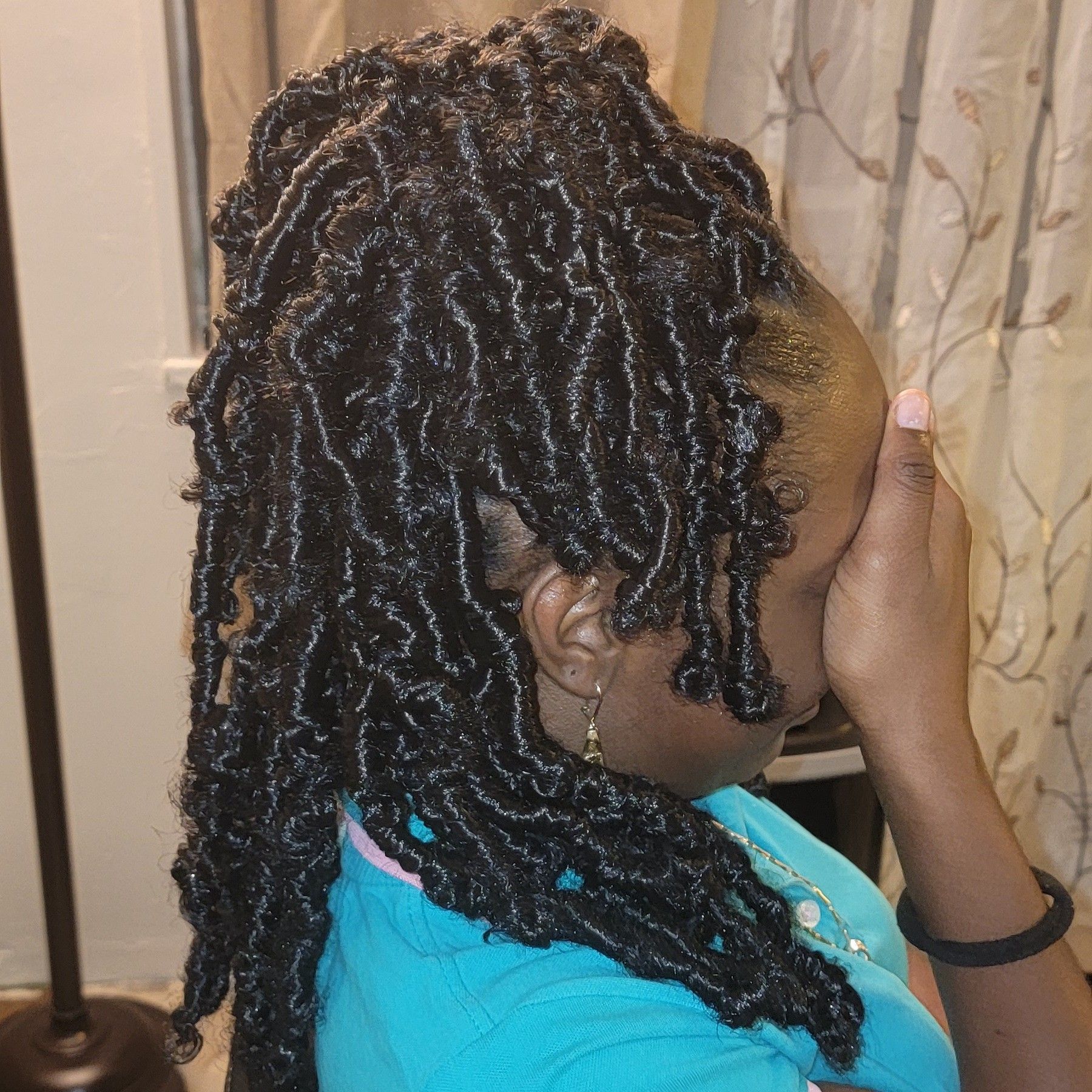 Butterfly locs/shoulder length, hair  included portfolio