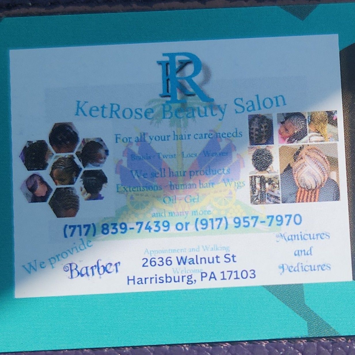 Ketrose beauty salon, Walnut St, 2636, Harrisburg, 17103