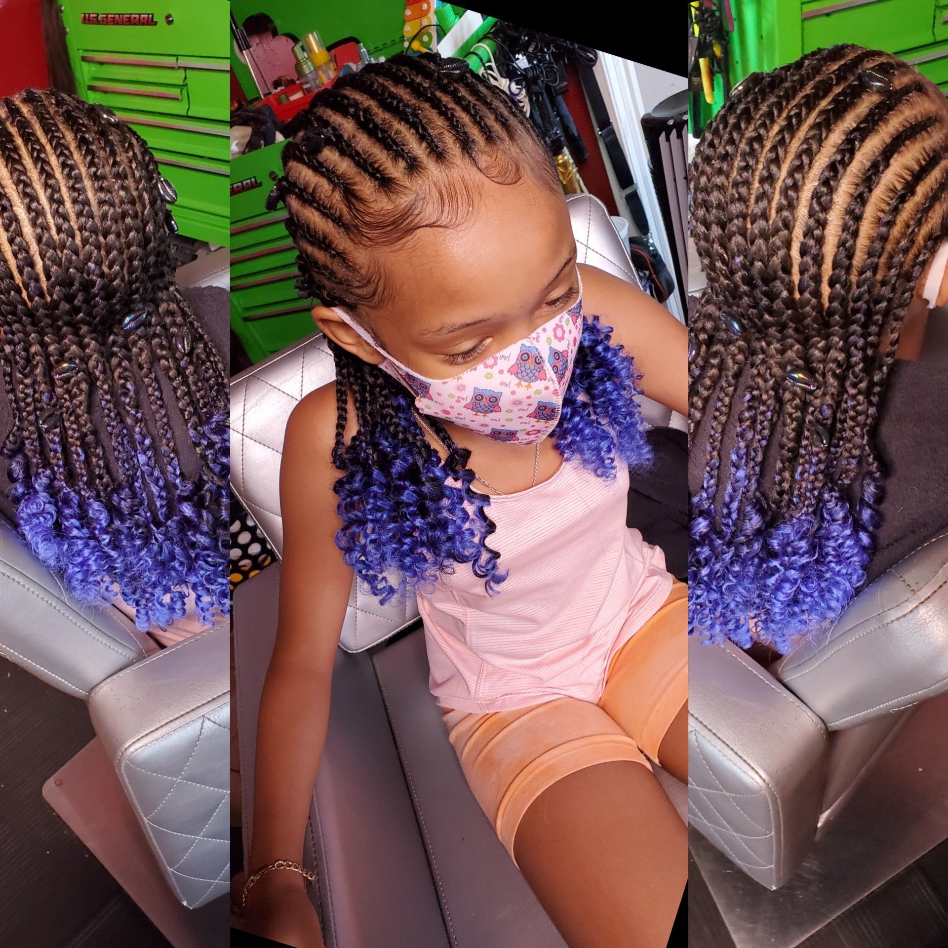Kids Braids With Hair Added (Feed-in) portfolio
