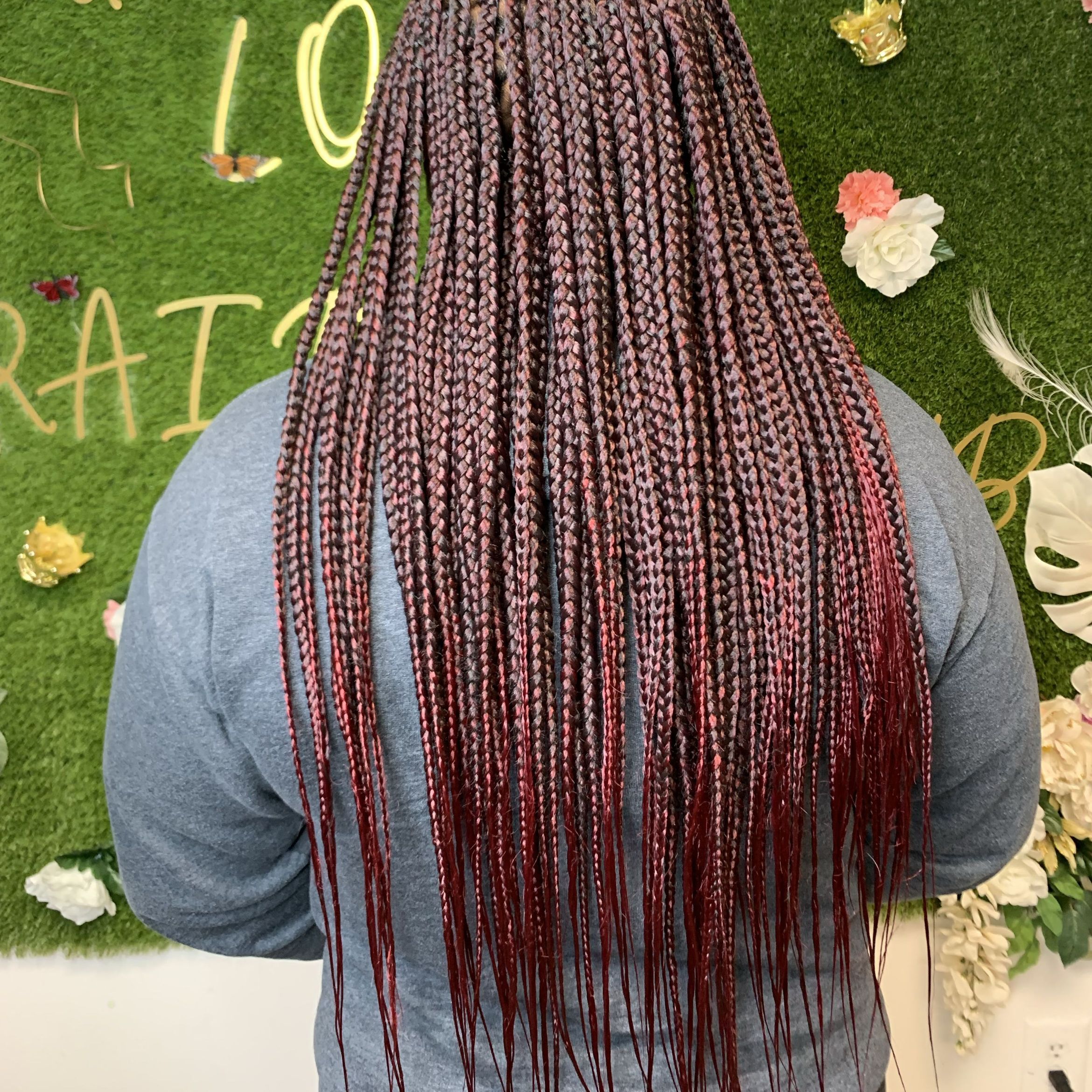 Small Triangle Box braids(hair provided) portfolio